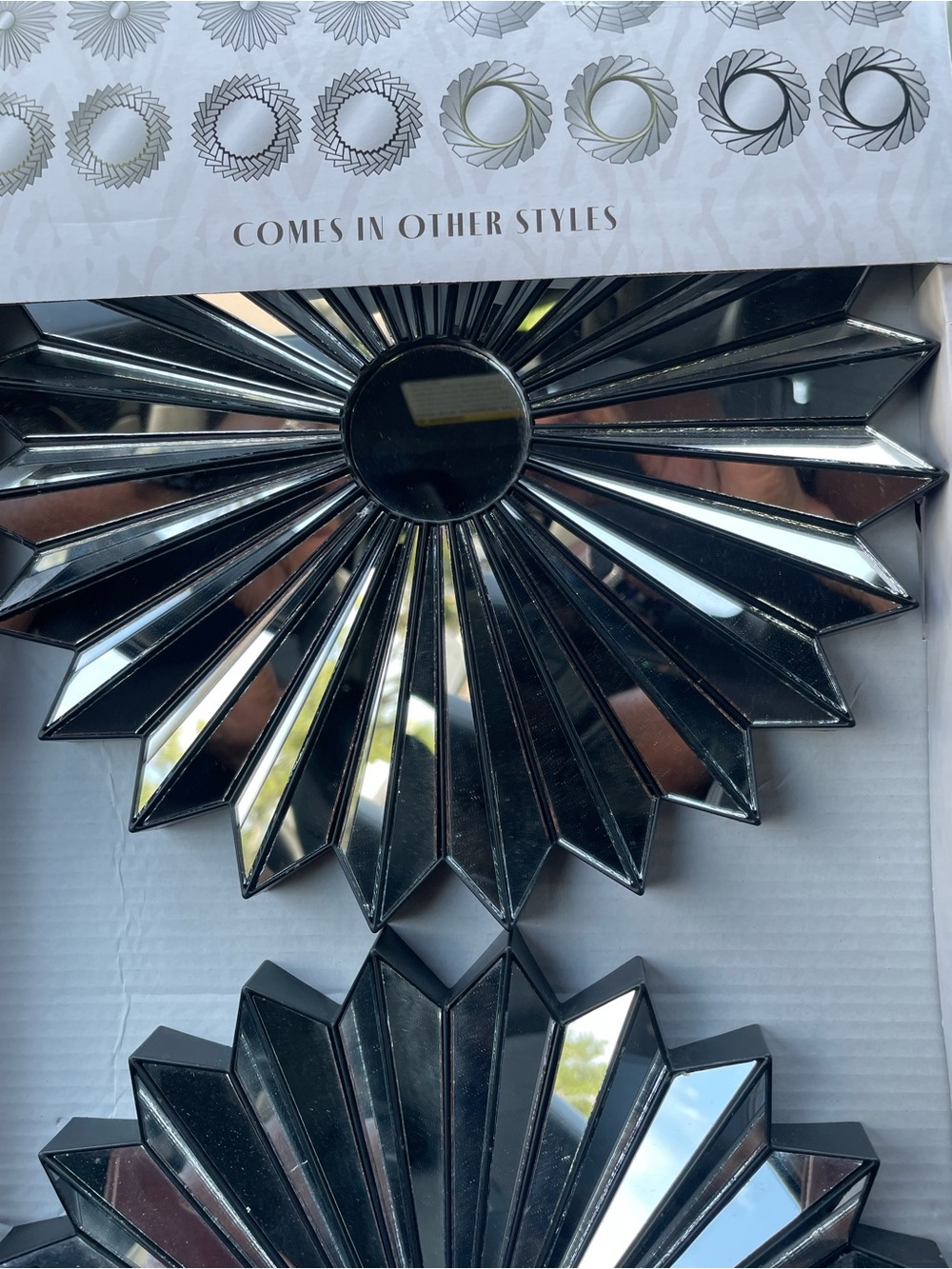 Radiant Sunburst Mirror - Silver Mirror Accent - Picture 5 of 6
